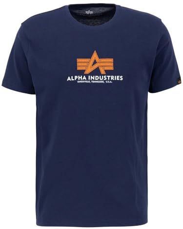 ALPHA INDUSTRIES - Basic T - T-shirt - Zwart - 100% Katoen