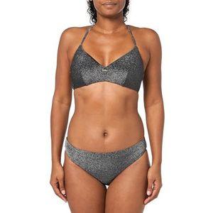 Emporio Armani Triangle and Brief Lurex Bikini Set Zwart, Zwart, M