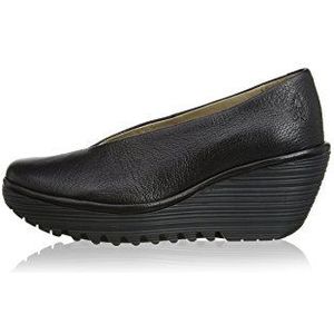 Fly London Yaz Mousse, Court Shoes voor dames, Zwart, 36 EU