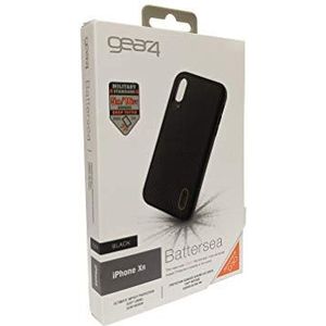 Gear4 Battersea Telefoonhoes met verbeterde schokbescherming, D3O-beschermd, design voor iPhone XR, zwart