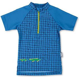 Sterntaler Baby - jongens zwemshirt met korte mouwen krokodil Rash-guard shirt, blauw, 74/80 CM (6-12 months)