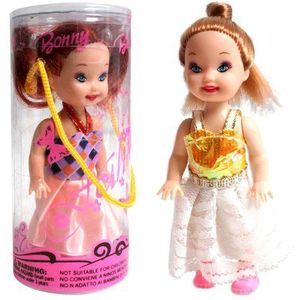 FLYPOP'S - Mini Poppen - Speelgoed voor Kinderen - 010007A - Multicolor - Plastic - Mannequin - Pop - Mannequin - Mini Miss - 10 cm x 4,5 cm - Vanaf 3 jaar