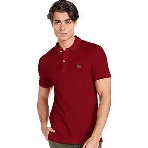 Lacoste heren Poloshirt Ph4012, Rood (Bordeaux), XS