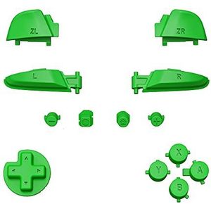 eXtremeRate Groen Reparatie ABXY D-pad ZR ZL L R Sleutels voor Switch Pro Controller, DIY Vervanging Volledige Set Knoppen met Gereedschap voor Switch Pro - Controller NIET Inbegrepen