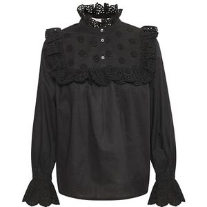 Part Two Nileapw SH Damesblouse met lange mouwen, zwart., 42