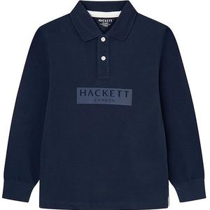 Hackett London Hackett Reverse Polo voor jongens, Blauw (zwart), 2 jaar