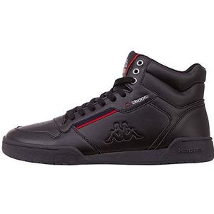 Kappa Hoge mangaansneakers voor heren, Zwart Zwart 242764 1120, 48 EU