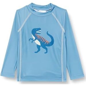 Playshoes Unisex kinderen UV-bescherming zwemshirt zwemshirt badkleding, dino blauw lange mouwen, 74-80