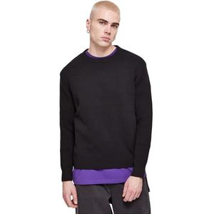 Urban Classics Heren Sweatshirt Heavy Oversized Sweater Black 3XL, zwart, 3XL