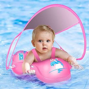 LAYCOL Zwemband, zwemring, zwembad, voor kinderen en baby's van 3 tot 36 maanden, S, roze
