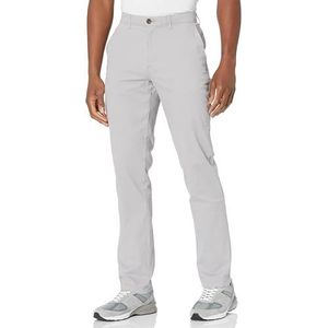 Amazon Essentials Men's Sportieve casual chinobroek met stretch (verkrijgbaar in grote en lange maten), Licht Grijs, 32W / 34L