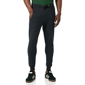 FM London Extra warme Slim Fit Joggers voor heren | Joggingbroek voor heren met ritssluiting, ideaal voor dagelijks gebruik en sport | HyFresh-technologie, Donkergrijs, L