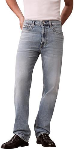 Calvin Klein Heren STNDRD STRGHT Shiloh Jean LV04RE703G Jeans, Blauw (Shiloh), 28W/30L, Blauw (Shiloh), 28W / 30L