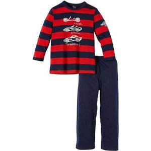 Schiesser Jongenspak lange tweedelige pyjama, rood (500), 98 cm