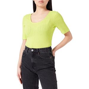 TOM TAILOR Denim Dames T-shirt 1035388, 24702 - Neon Lime, M