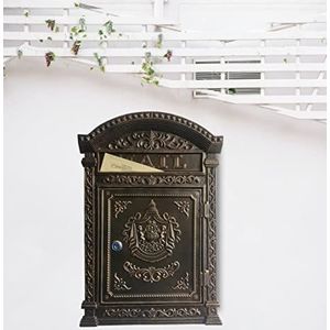IRONCRAFTS - Vintage Gietijzeren Brievenbus - Wandgemonteerd - Met Vergrendeling