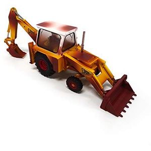 Britains 1:32 Weathered JCB 3C Mark III Collectable Tractor Toy for Farm Set, Tractor Toys Compatible with 1:32 Scale Farm Animals and Toys, Suitable for Collectors & Children from 3 Years