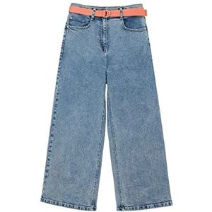 s.Oliver Meisjesjeans Culotte met riem, blauw, 152 cm (Slank)