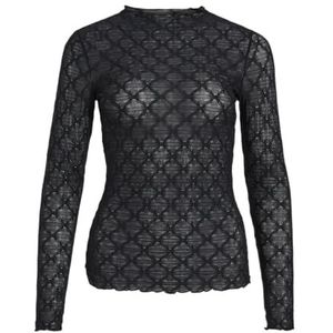 Vila Dames Vimessi Funnelneck L/S Top/Pb, zwart beauty, S