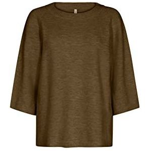 SOYACONCEPT Dames SC-Nessie Pullover Sweater, 98525 Spice Brown Melange, X-Small