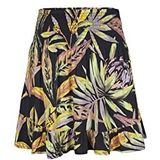 O'NEILL Lilia Smocked Rock, 39033 Black Tropical Flower, Regular Dames, 39033 Black Tropical Flower, S/M