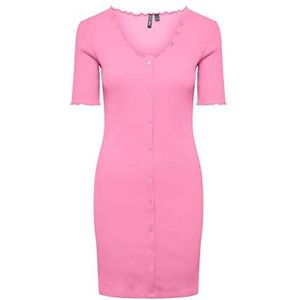 PIECES Pcnukisa Ss Dress Noos Bc jurk voor dames, Begonia Pink, M