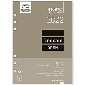 Finocam - Jaarnavulling 2022 2 pagina's, januari 2022 tot december 2022 (12 maanden) 1000-155 x 215 mm, Open Catalan