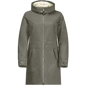 Jack Wolfskin dames Rocky Point Parka Waterdichte winterjas Parka, dusty olive, S