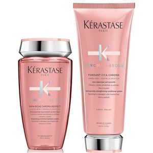 Kérastase, Ultra-voedende routine voor droog haar, Set met Shampoo en Masker, Zeer voedend & Versterkend, Niacinamide & Plantaardige eiwitten, Voor zeer droog en dik haar, Nutritive