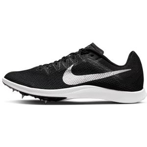 Nike Zoom Rival Distance, herensneakers, zwart/metallic zilver-dk smoke grijs, 41 EU, Black Metallic Silver Dk Smoke Grey, 41 EU