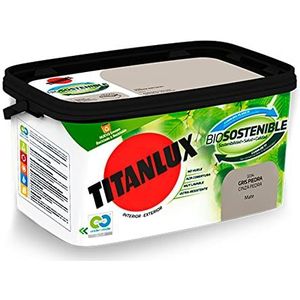 Titanlux Biologische muurverf, wit, steen, 4 l