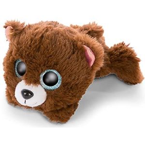 NICI Glubschis: Het Origineel – Glubschis Beer Mr Cuddle 15 cm – Liggende teddybeer met grote, glinsterende ogen – Pluizige knuffels voor knuffelliefhebbers