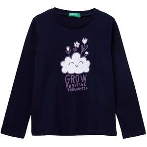 United Colors of Benetton T-shirt M/L, Blauw, 1 jaar