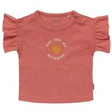 Noppies Baby Agra T-shirt met korte mouwen voor baby's, meisjes, Terra Cotta - P648, 50 cm