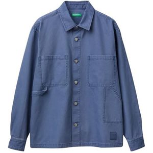 United Colors of Benetton heren overhemd, Blauw, XL