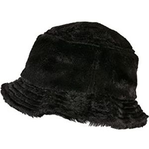 Flexfit Unisex Hut Fake Fur Bucket Hat black one size