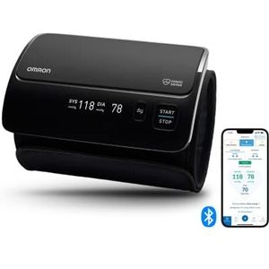 OMRON EVOLV Smart - Draadloze bloeddrukmeter met bluetooth en gratis app voor iOS en Android, nu 6 maanden gratis OMRON Connect Premium