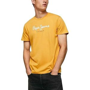 Pepe Jeans Heren T-shirts Eggo N, 097 Oker Geel, S