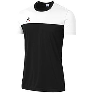 Le Coq Sportif Nr. 3 shirt Match kinderen MC T-shirt, dames, optisch wit/zwart, 12 A