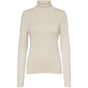 VERO MODA Damestrui met rolkraag, berk, XL