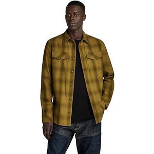 G-STAR Marine Slim Shirt heren Shirts,meerkleurig (Tobacco Vanderbilt Check D20165-d412-g094),S