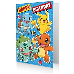 Gelukkige verjaardagskaart, Pokemon verjaardagskaart, verjaardagskaart Pokemon, gelukkige verjaardagskaart