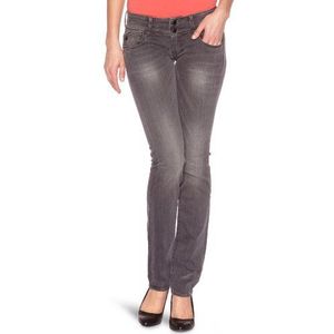 Le Temps des cerises 220 Basic jeans – getailleerd – used – dames - grijs - W27/L32
