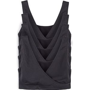 Caramel Cantina Bralette voor vrouwen, 4-pack, nursing en moederschap, comfortabele slaap-bh, Zwart, XS
