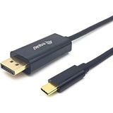 Equip 133426 USB-C-naar-DisplayPort-kabel, M/M, 1,0 m, 4K/60 Hz