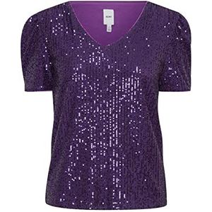 ICHI Dames IHFAUCI SS2 T-shirt, 193750/Violet Indigo, S