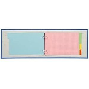 Exacompta - ref. 704E - Soepele glanskartonnen tabbladen voor Bristol steekkaarten 225g/m2 FSC® met 4 neutrale tabs - 2 ringen - Afmetingen: 125x200mm - geassorteerde kleuren