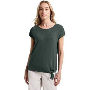 Street One Damesshirt met knoopdetail, Mid Green, 40