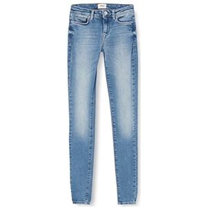 ONLY Dames Jeans, Light Medium Blauw Denim, 25W x 32L