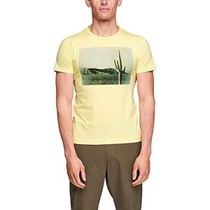 s.Oliver T-shirt voor heren, geel (light yellow), XL